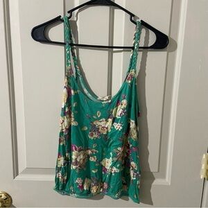 La Hearts Green Floral Camisole